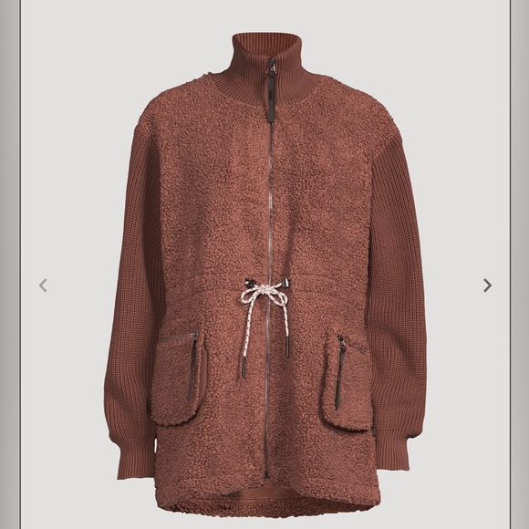 VARLEY Westwood Sherpa And Knit Jacket size S NWT - Picture 2 of 13